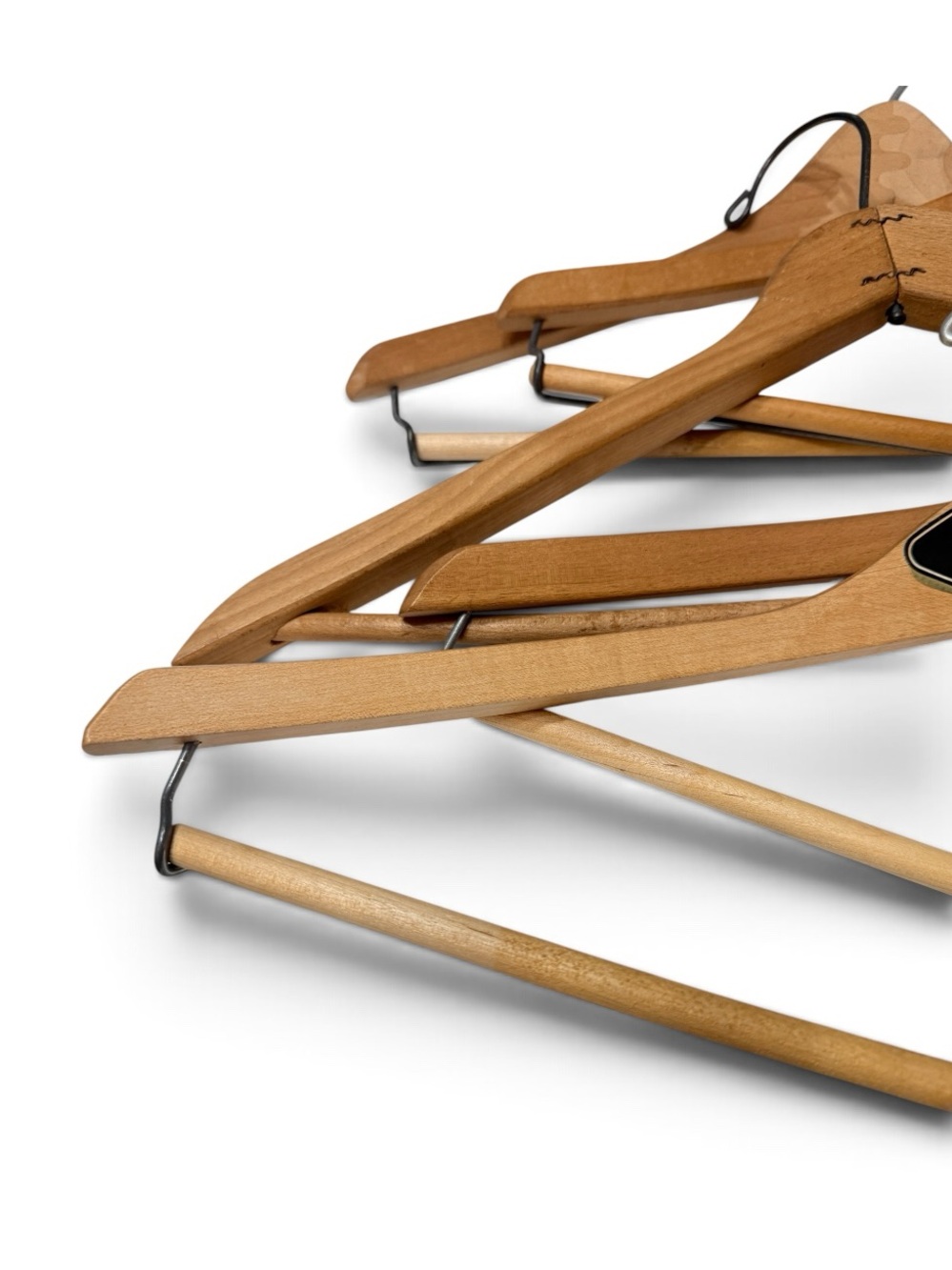 1930’s-1960’s Vintage Natural Wood Suit Hangers from Texas - Picture 5 of 17